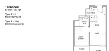 riviere-floor-plan-1-bedroom-singapore-condo