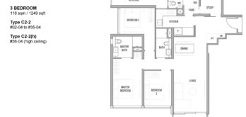 riviere-floor-plan-3-bedroom-singapore-condo